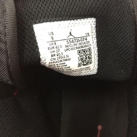  NIKE ナイキ AIR JORDAN 1 MID 27cm スニーカー 554724-074 レッド x ブラック