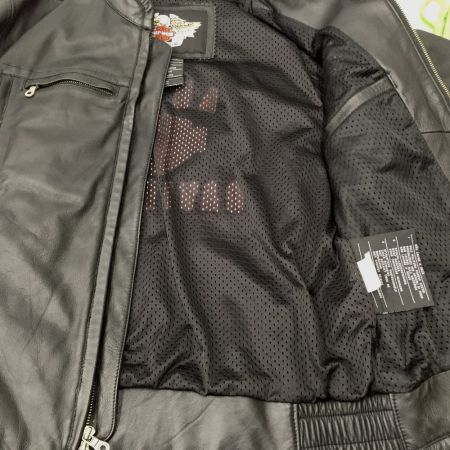  HARLEY-DAVIDSON ハーレーダビッドソン シングルライダースジャケット L 98136-03VM ブラック