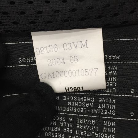  HARLEY-DAVIDSON ハーレーダビッドソン シングルライダースジャケット L 98136-03VM ブラック