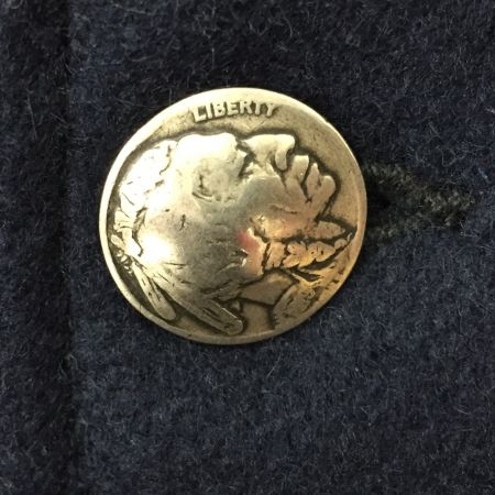  SKOOKUM スクーカム レザー切替スタジャン サイズ38 USA製 ブラウン x ネイビー