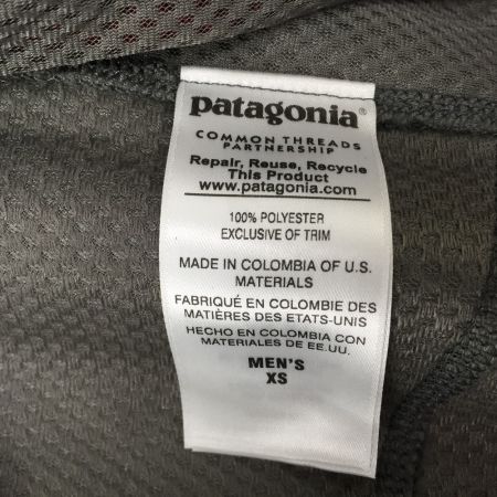  Patagonia パタゴニア ボアベスト RN51884 フリース XSサイズ グレー x レッド
