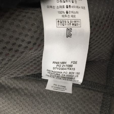  Patagonia パタゴニア ボアベスト RN51884 フリース XSサイズ グレー x レッド