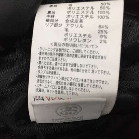  stussy ステューシ 90S SPECIAL EDITION復刻モデル スタジャン S ブラック×ホワイト