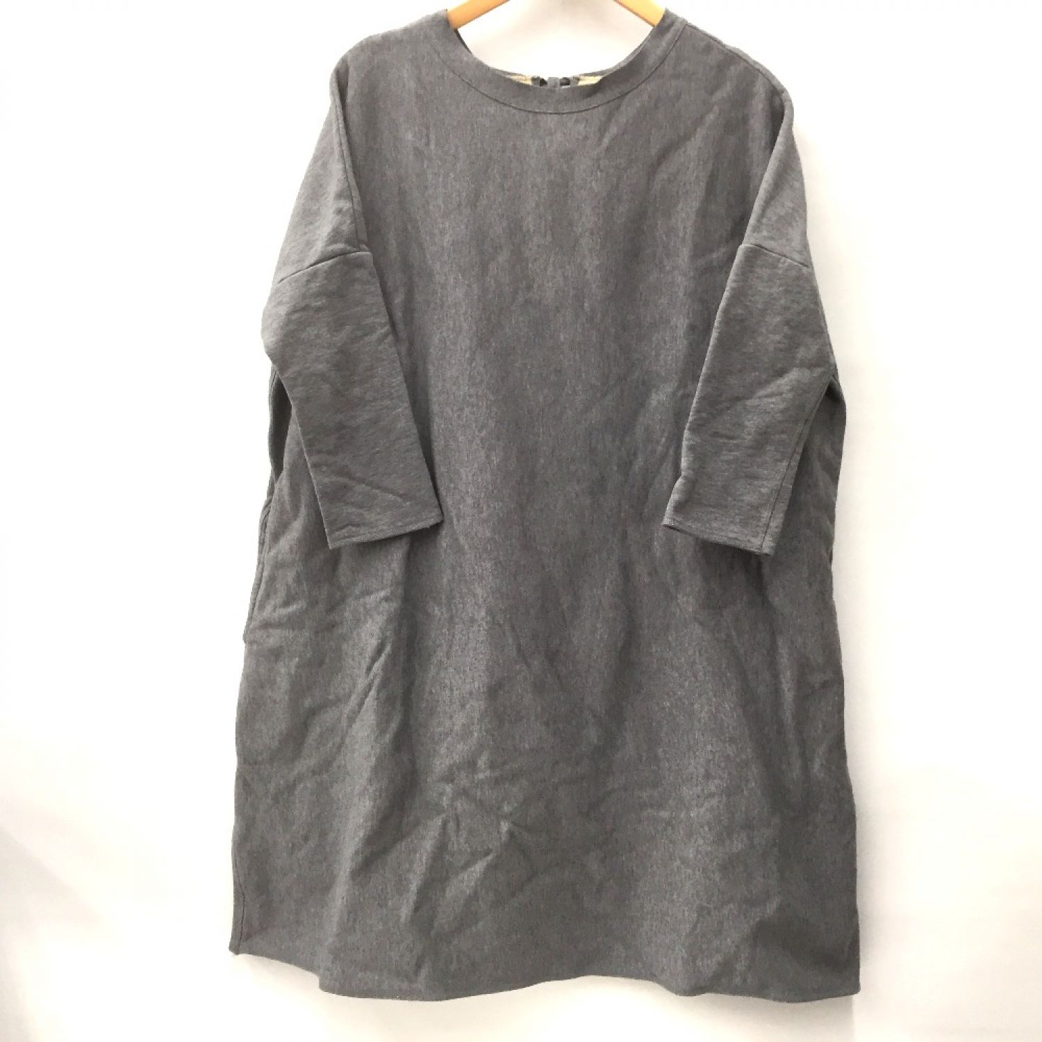 人気大割引 Aランク コットンワンピース 中古 45rpm Size0 グレー 45アールピーエム ワンピース