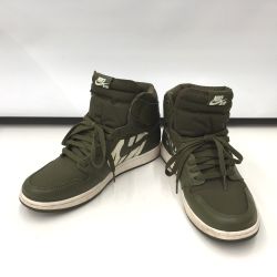 △△ NIKE ナイキ スニーカー 555088-300 29cm RETRO HIGH OG オリーブ Bランク