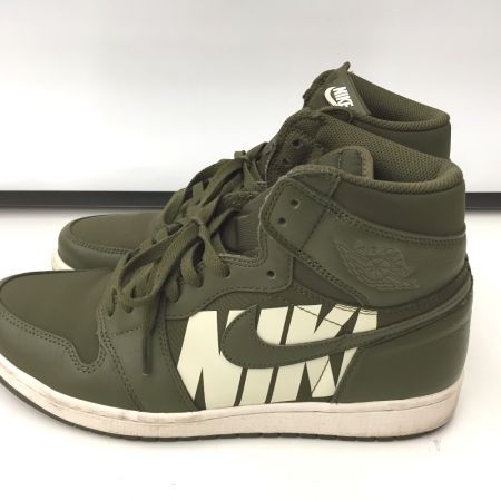  NIKE ナイキ スニーカー 555088-300 29cm RETRO HIGH OG オリーブ