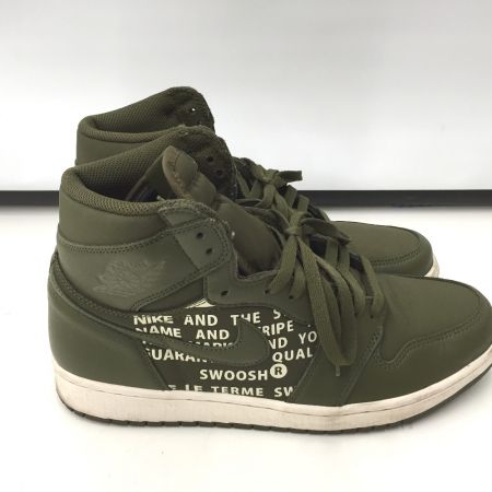  NIKE ナイキ スニーカー 555088-300 29cm RETRO HIGH OG オリーブ