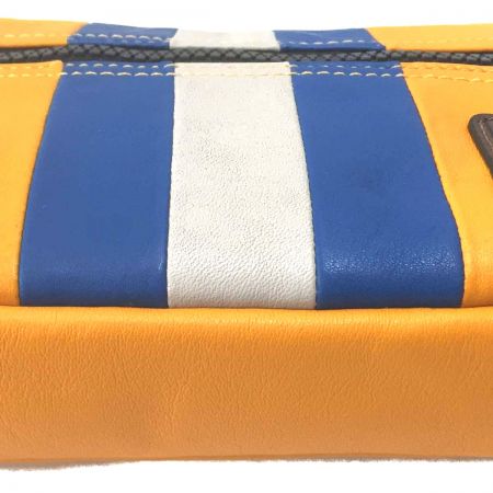  COACH コーチ ペイサースリムポーチ レザー 2WAY ボディバッグ ショルダー 5491 オレンジ