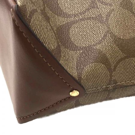  COACH コーチ シグネチャー PVC レザー ショルダー紐欠品 F31477