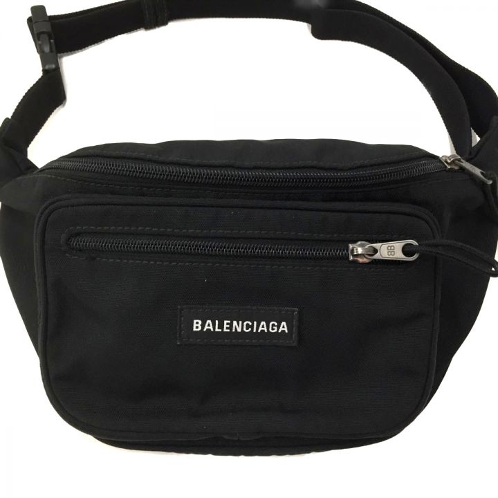 BALENCIAGA バレンシアガ ベルトバッグ ウエストポーチ エクスプローラー 482389 ブラック｜中古｜なんでもリサイクルビッグバン