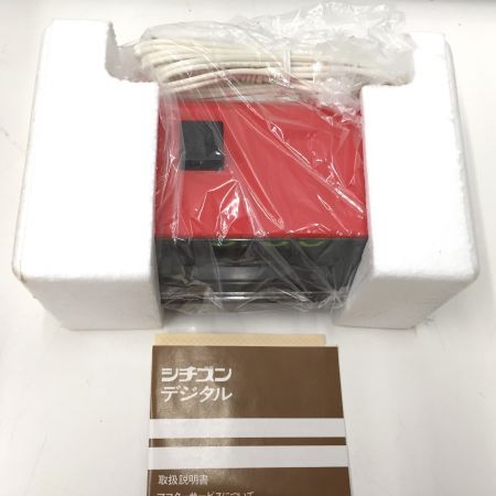  CITIZEN シチズン ①デジタル電気時計 ハイリーフ・カーチス 5RD025 昭和レトロ レッド