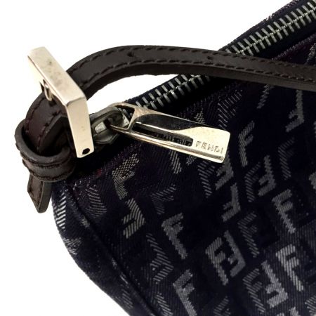  FENDI フェンディ ズッカ柄 ハンドバッグ 2370-88R267/038 ネイビー