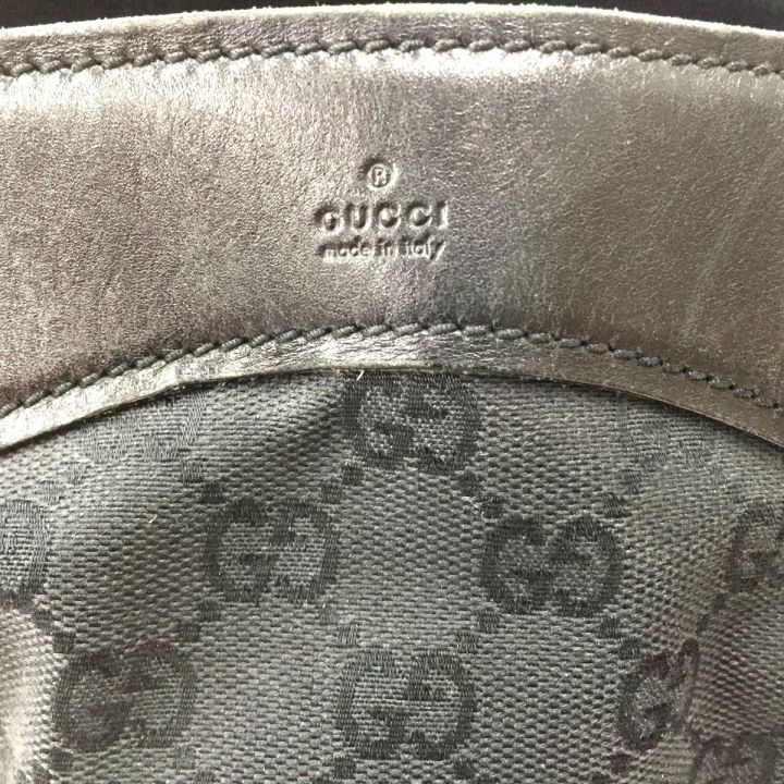 GUCCI グッチ ショルダートートバッグ GGキャンバス 109141 ブラック 