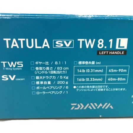  DAIWA ダイワ タトゥーラ SV TW 8.1L LEFT ベイトリール