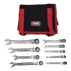△△ TONE トネ 首振り　ラチェットレンチ　 メガネレンチ　９点セット Aランク
