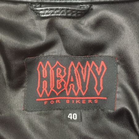  HEAVY FOR BIKERS ヘビーフォーバイカーズ 牛革 キルティング ジャケット ブラック