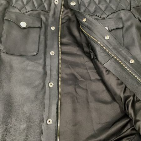  HEAVY FOR BIKERS ヘビーフォーバイカーズ 牛革 キルティング ジャケット ブラック