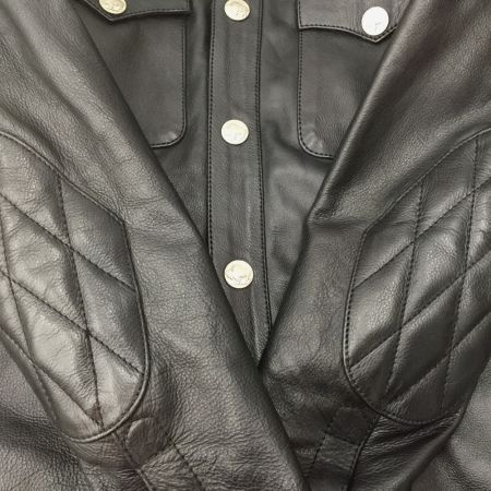  HEAVY FOR BIKERS ヘビーフォーバイカーズ 牛革 キルティング ジャケット ブラック