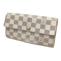 △△ LOUIS VUITTON ルイヴィトン ダミエアズール  ポルトフォイユサラ イニシャル有 N61735 Cランク