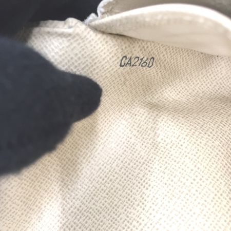  LOUIS VUITTON ルイヴィトン ダミエアズール  ポルトフォイユサラ イニシャル有 N61735