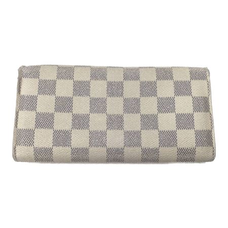  LOUIS VUITTON ルイヴィトン ダミエアズール  ポルトフォイユサラ イニシャル有 N61735