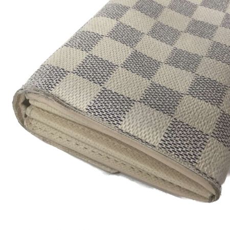  LOUIS VUITTON ルイヴィトン ダミエアズール  ポルトフォイユサラ イニシャル有 N61735