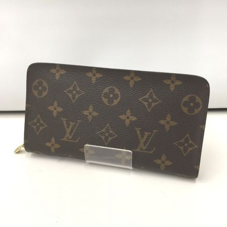  LOUIS VUITTON ルイヴィトン モノグラム ポルトモネ ジップ ラウンドファスナー M61727 ブラウン