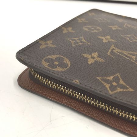  LOUIS VUITTON ルイヴィトン モノグラム ポルトモネ ジップ ラウンドファスナー M61727 ブラウン