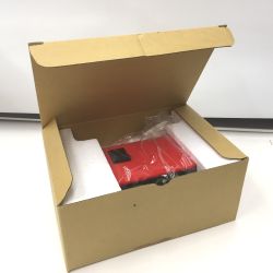 △△ CITIZEN シチズン レトロデジタル電気時計 ②ハイリーフ・カーチス  5RD025 レッド Sランク