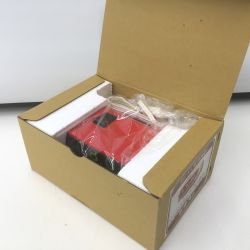 △△ CITIZEN シチズン ①レトロデジタル電気時計 ハイリーフ・カーチス 5RD025  レッド Sランク