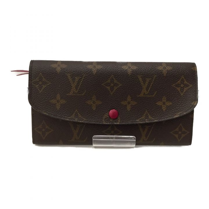 中古】 LOUIS VUITTON ルイヴィトン モノグラム フューシャ ポルトフォイユ・エミリー M60697 ブラウン｜総合リサイクルショップ  なんでもリサイクルビッグバン オンラインストア