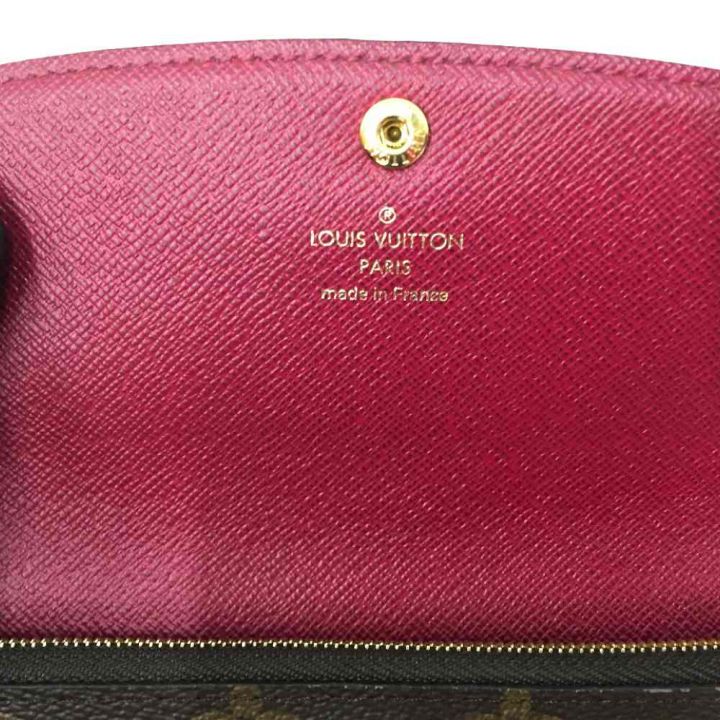 中古】 LOUIS VUITTON ルイヴィトン モノグラム フューシャ ポルトフォイユ・エミリー M60697 ブラウン｜総合リサイクルショップ  なんでもリサイクルビッグバン オンラインストア