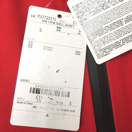  PHENIX フェニックス JAPAN 17FW SHELL JKT Sサイズ  PU772ST15 レッド