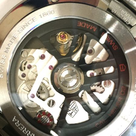  TAG HEUER タグホイヤー カレラ キャリバー スケルトン クロノグラフ  箱コマ付 CBG2010 ブラック