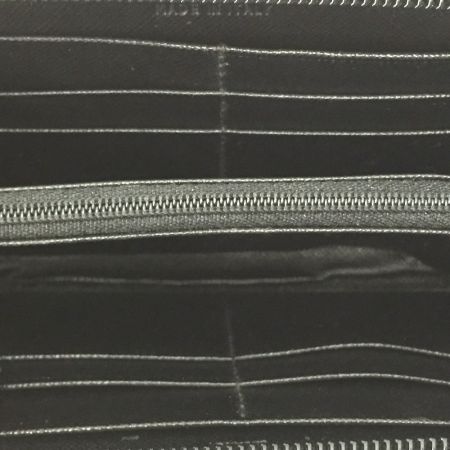  PRADA プラダ ナイロン ラウンドファスナー長財布 テスート×カーフレザー M506 ブラック