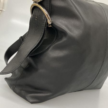  EMPORIO ARMANI エンポリオアルマーニ レザー ショルダーバッグ  ブラック