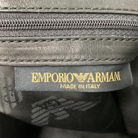  EMPORIO ARMANI エンポリオアルマーニ レザー ショルダーバッグ  ブラック