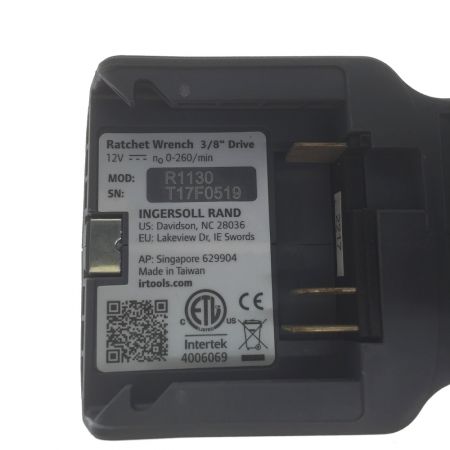  INGERSOLL RAND コードレス ラチェットレンチ  BL1203 12v（バッテリー・充電器付属）