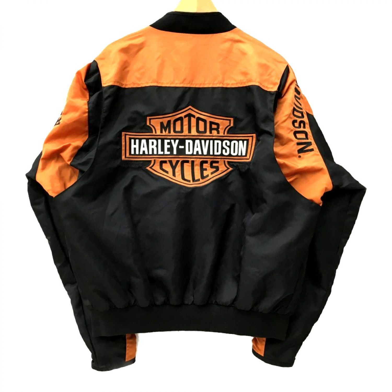 Harley-Davidson ハーレー オレンジ ナイロン ブルゾンジャケット