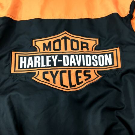  HARLEY-DAVIDSON ハーレーダビッドソン ナイロンジャケット ブルゾン CA03402 RN103819 ブラック×オレンジ