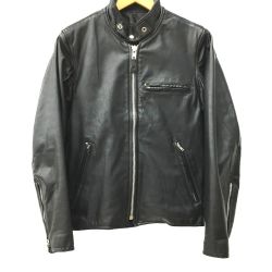 △△ BRANDED GARMENTS ブランデッドガーメンツ シングルライダースジャケット インナー付  ブラック Bランク