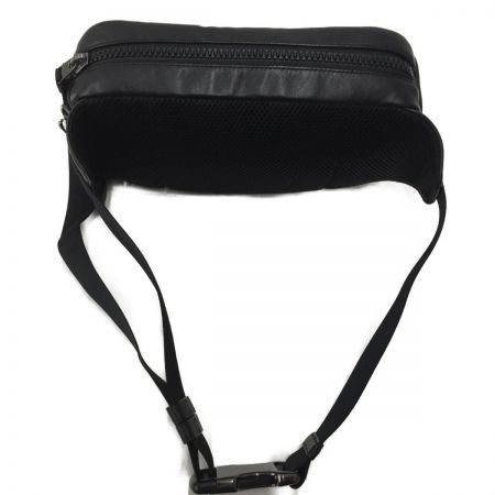  COACH コーチ シグネチャー PVC レザー ウエスト ベルト バッグ 89918 ブラック×ブラウン