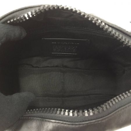  COACH コーチ シグネチャー PVC レザー ウエスト ベルト バッグ 89918 ブラック×ブラウン