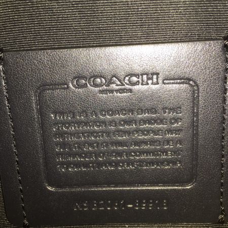  COACH コーチ シグネチャー PVC レザー ウエスト ベルト バッグ 89918 ブラック×ブラウン