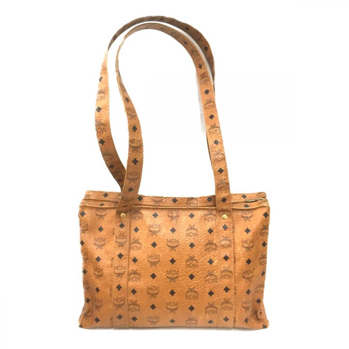 MCM ブラウンロゴプリントショルダーバッグ MCM ロゴ ショルダーバッグ