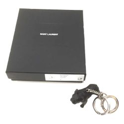 △△ SAINT LAURENT(Yves Saint Laurent) サンローラン ドッグキーリング Aランク
