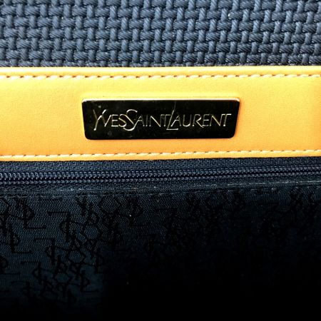  Yves Saint Laurent イブサンローラン セカンドバッグ ブラック×ブラウン