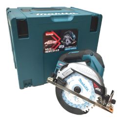△△ MAKITA マキタ 165mm充電式マルノコ(青) 40Vmax セット 鮫肌 HS001GRDX Aランク