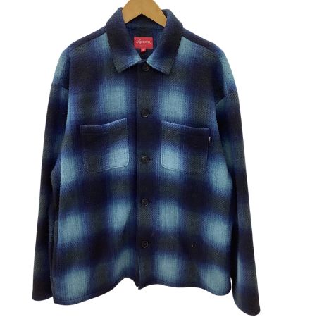 Supreme シュプリーム メンズ ブルゾン フリースシャツ 20AW Shadow Plaid Fleece Shirt  SIZE M ブルー