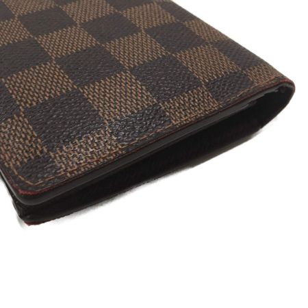  LOUIS VUITTON ルイヴィトン 財布 ダミエ ポリトフォイユ・ブラザ N60017 ブラウン